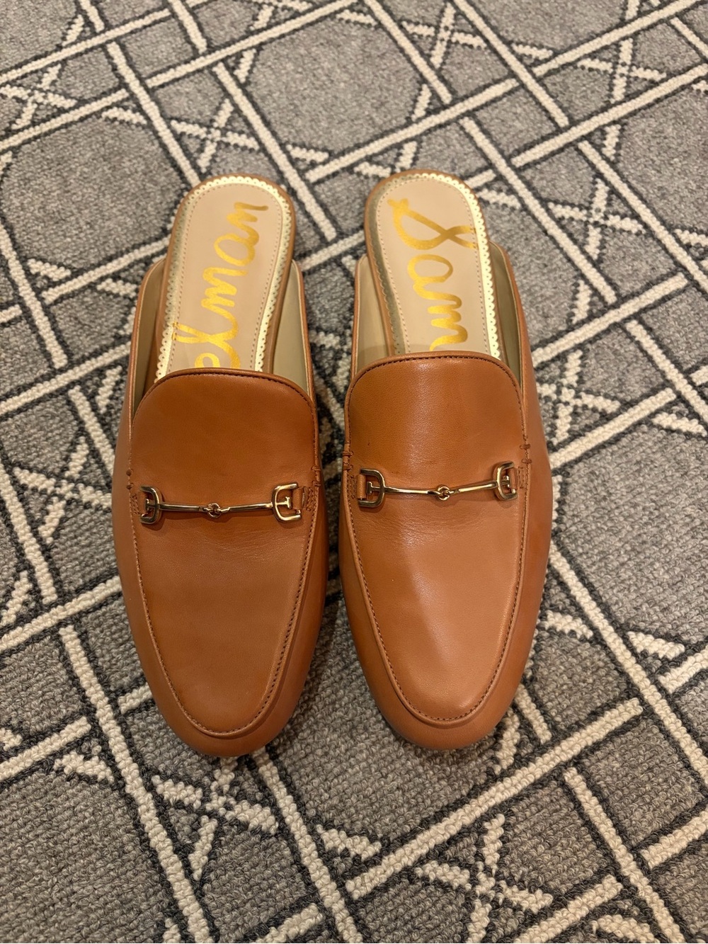 Sam Edelman Linnie Bit Mule in Cognac Leather Size 9.5